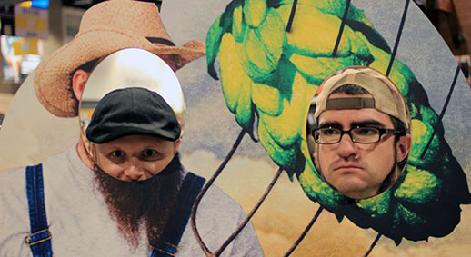 Sam learns what it's like to have a beard and Matt learns what it's like to be a hop.